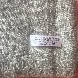 Gray Cashmere Scarf